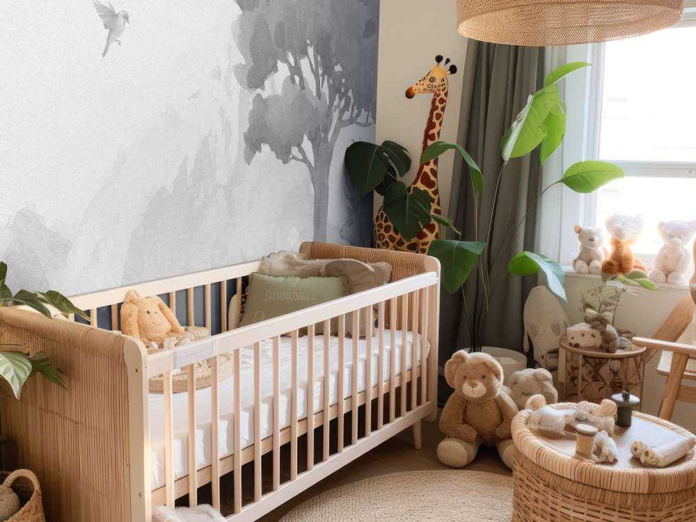 Zwierzęta leśne w czerni i bieli