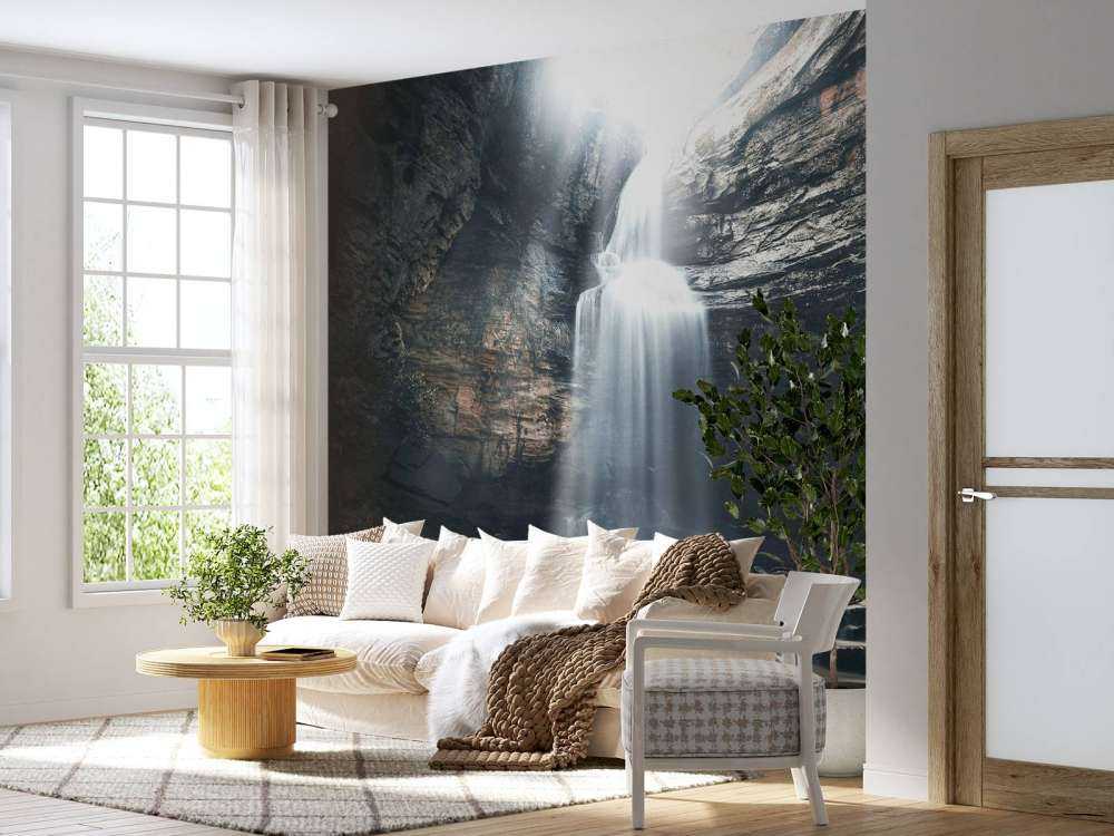 Jaskinia z wodospadem