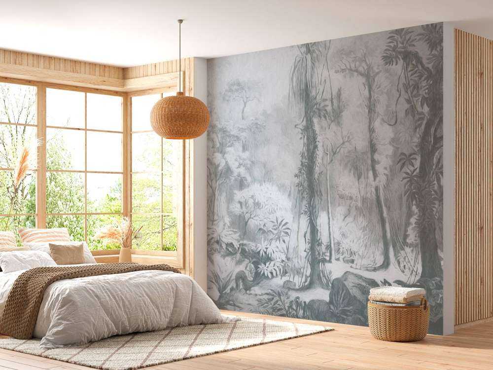 Las tropikalny - niebieski