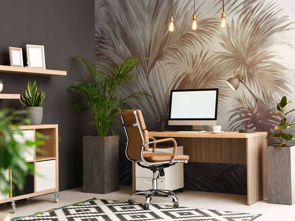 Palm Extravaganza Brązowy