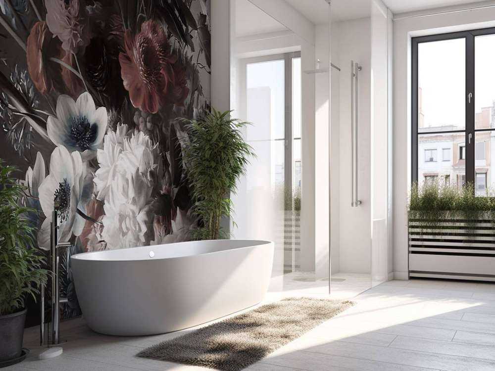 Duży bukiet z anemonami różowymi