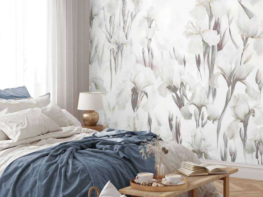 Irysy Tańczą Bezszwowy Beż