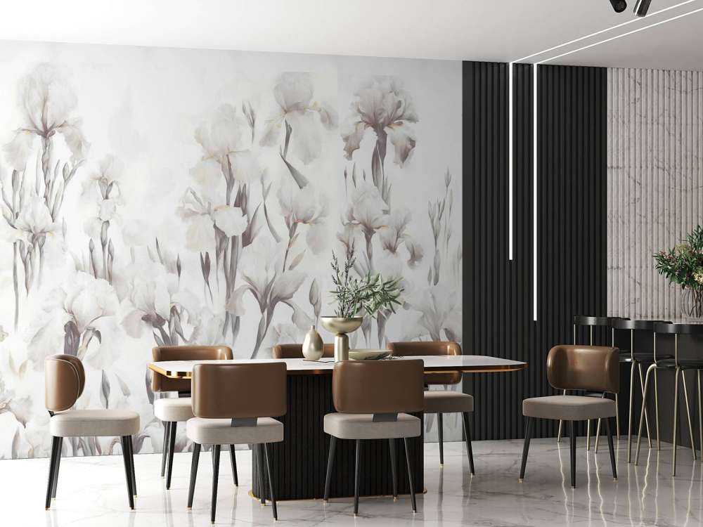 Irysy Tańczą Bezszwowo Stonowany Beż