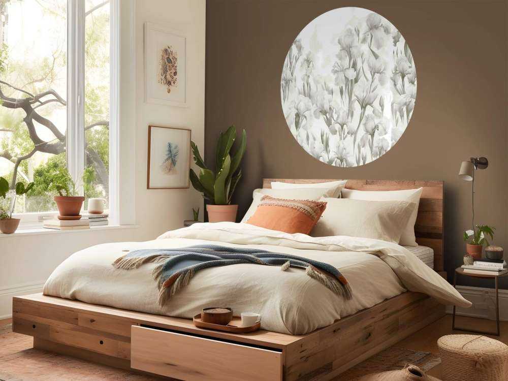 Irysy Tańczą Bezszwowe Światło Sepia