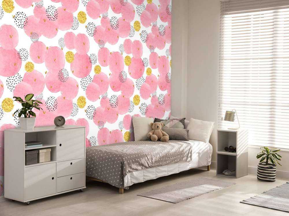 Różowe i złote kółka