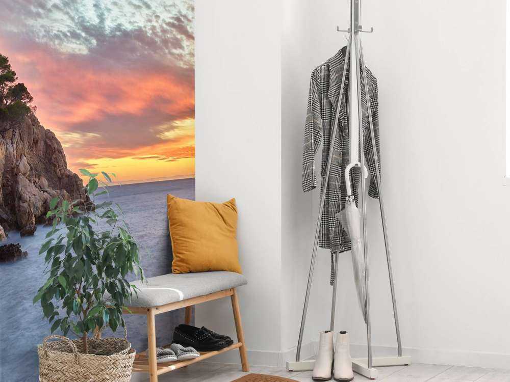 Kolorowy zachód słońca