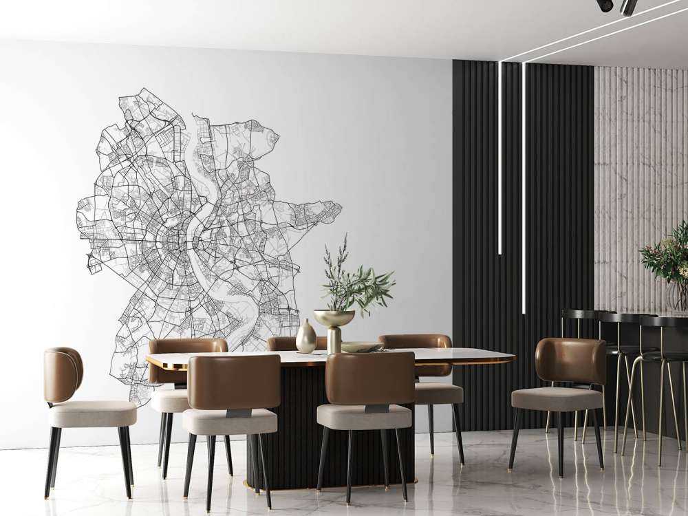 Mapa Kolonii, biała