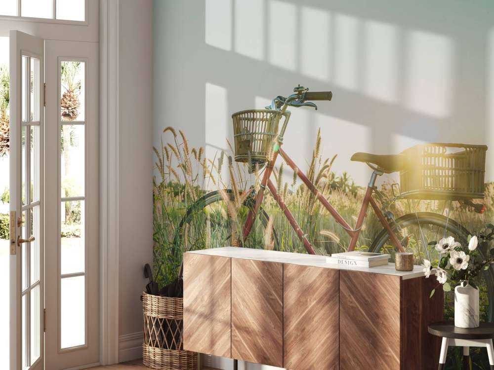 Czerwony rower zabytkowy