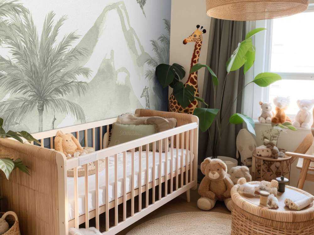 Zwierzęta w dżungli w kolorze zielonym