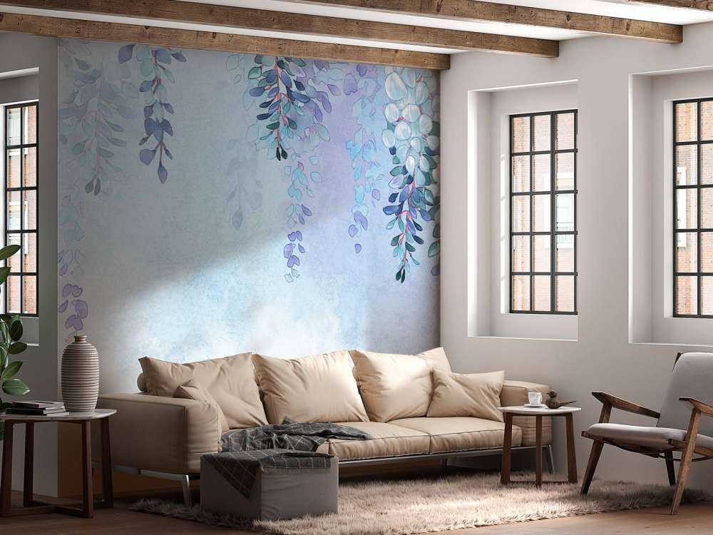 Jasnoniebieskie rośliny