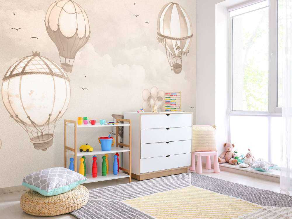 Podniebne balony w kolorze taupe