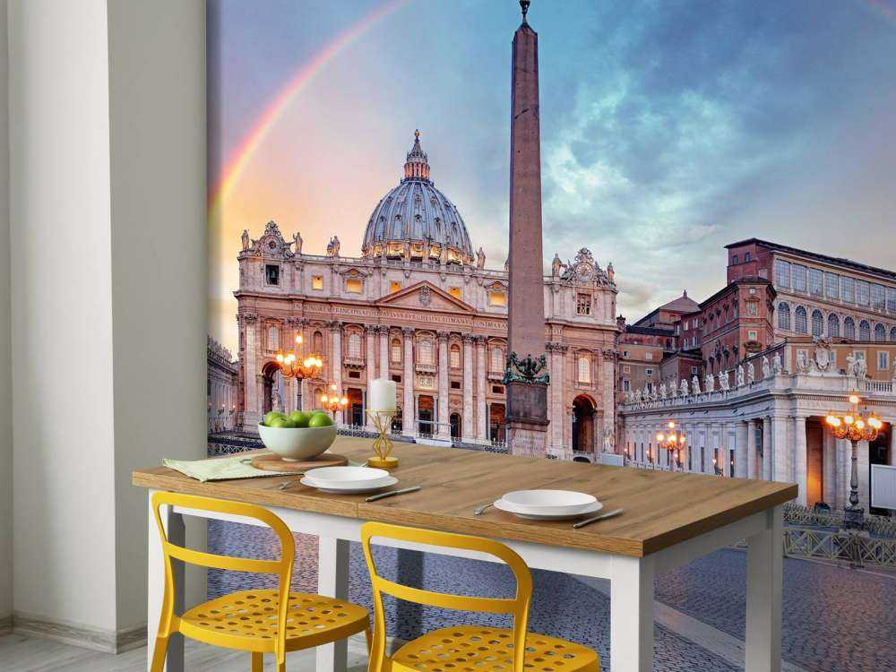 Plac św. Piotra z tęczą