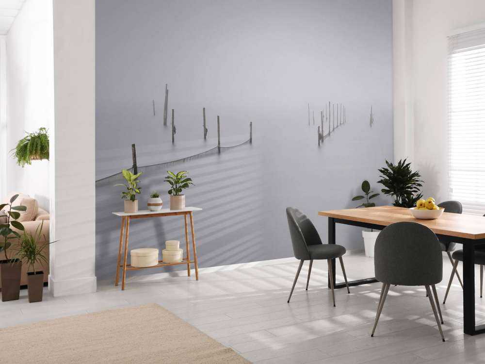 Sieci rybackie we mgle