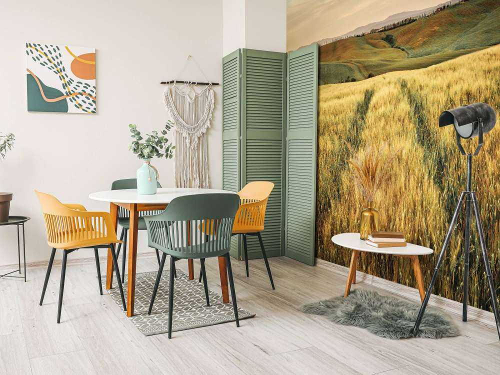 Pole zbożowe z torami