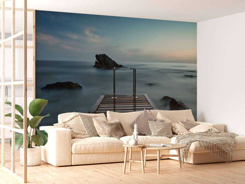 Drewniane molo nad morzem