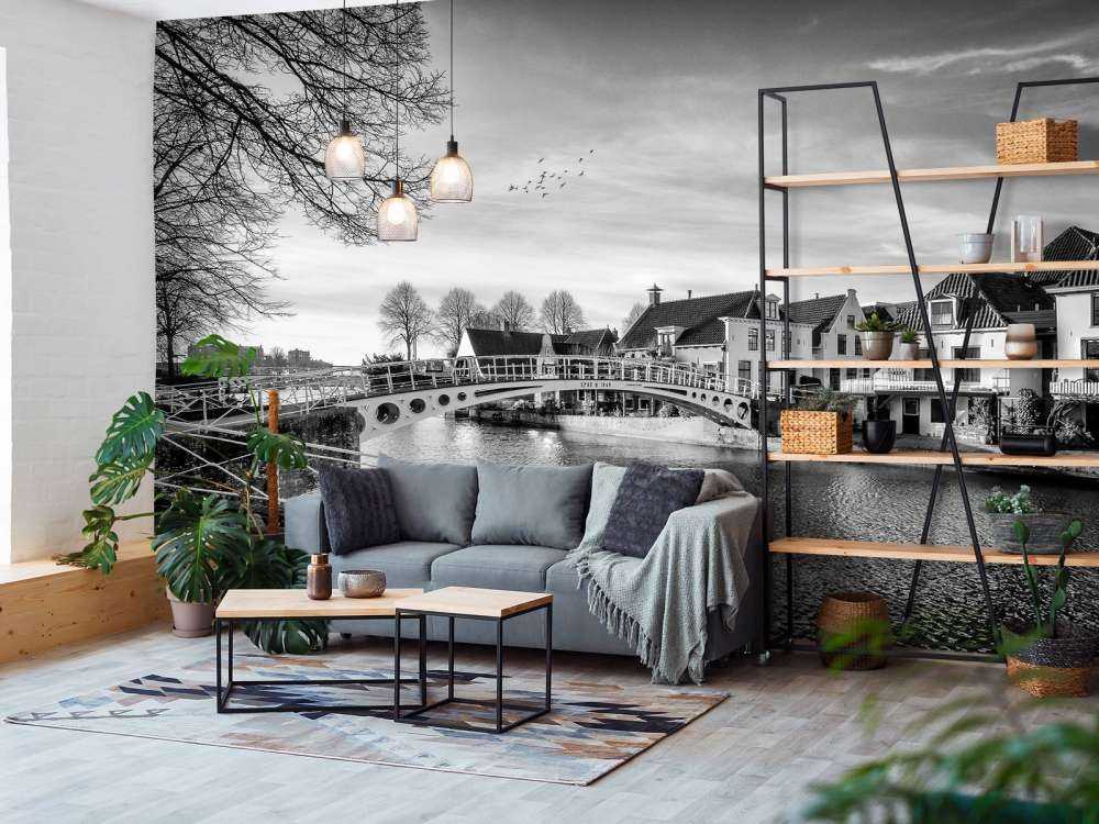 Miasto warowne Dokkum Most nad Klein Diep Fryzja 