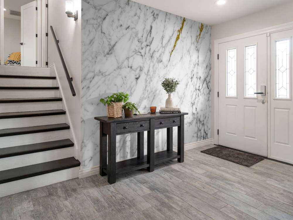 Marmur w kolorze białym i czarnym