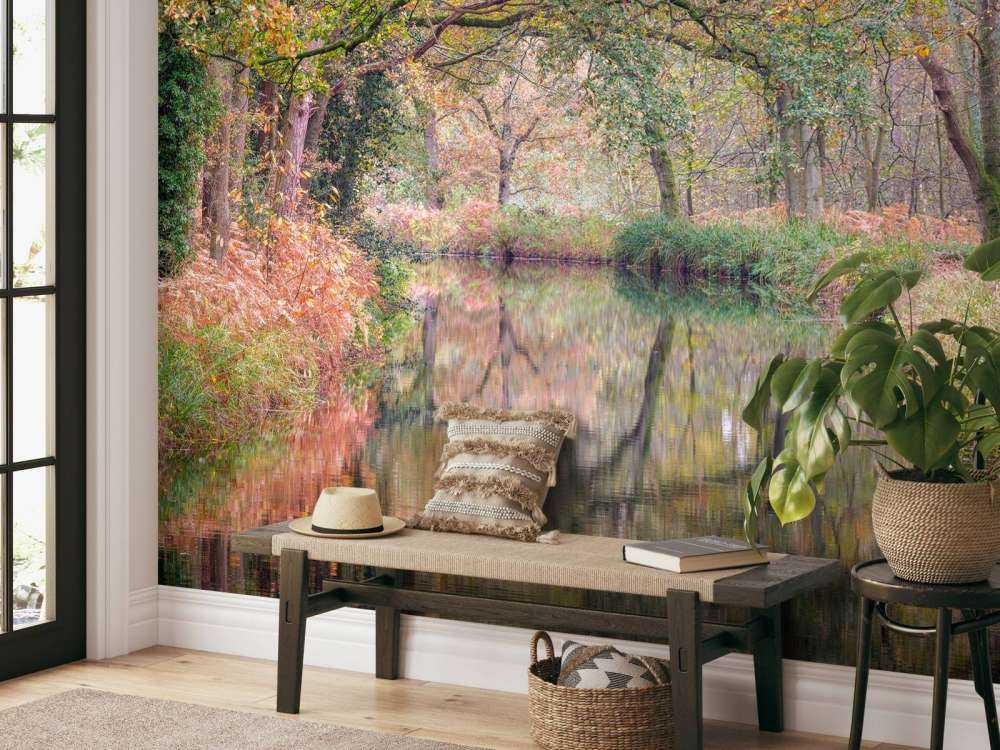 Pokryty kolorowym lasem