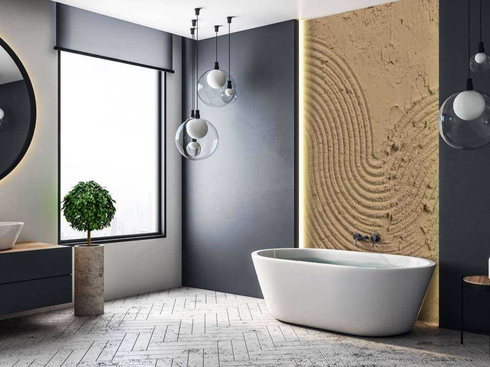 Sztuka strukturalna w kolorze złotego brązu