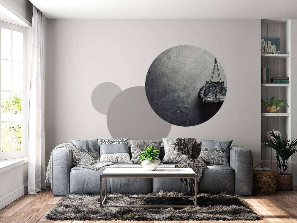 Czarne rękawice bokserskie