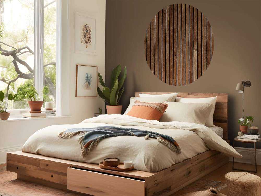 Ciemne pionowe drewniane deski 