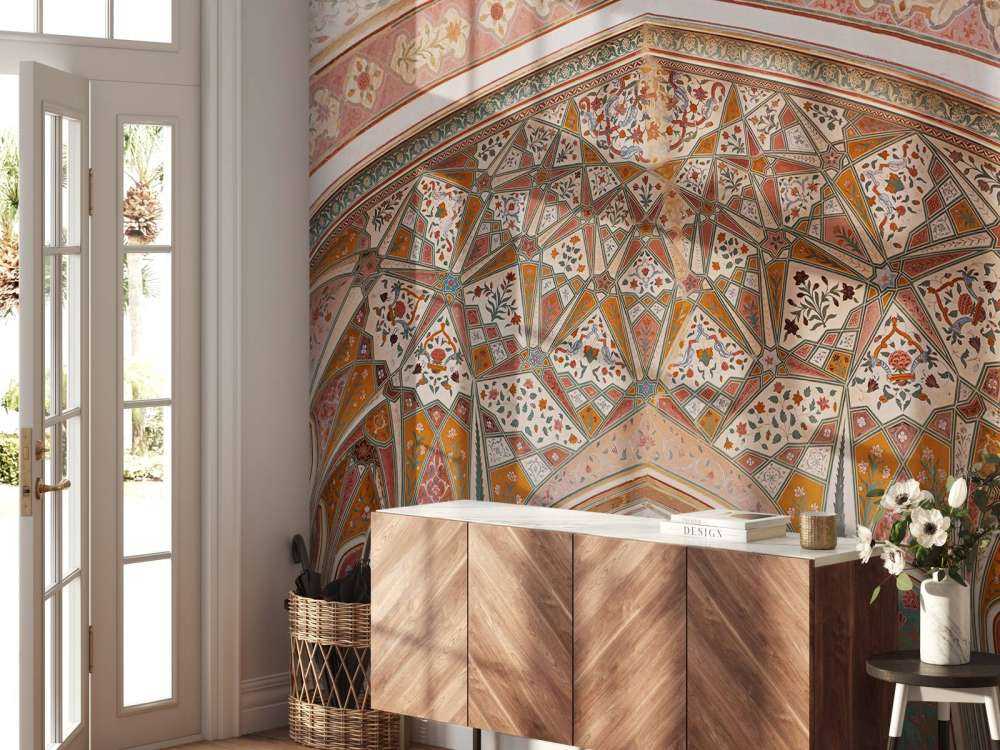 Bogato malowany łuk indiański