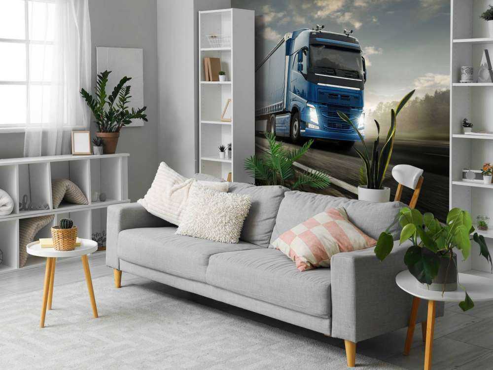 Ciężarówka z tapetami fotograficznymi