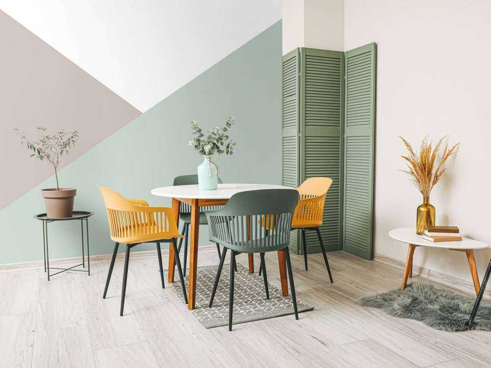 Trójkąt w pastelowych kolorach