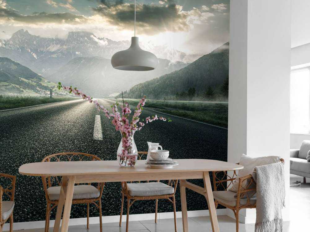 Droga w krajobrazie górskim