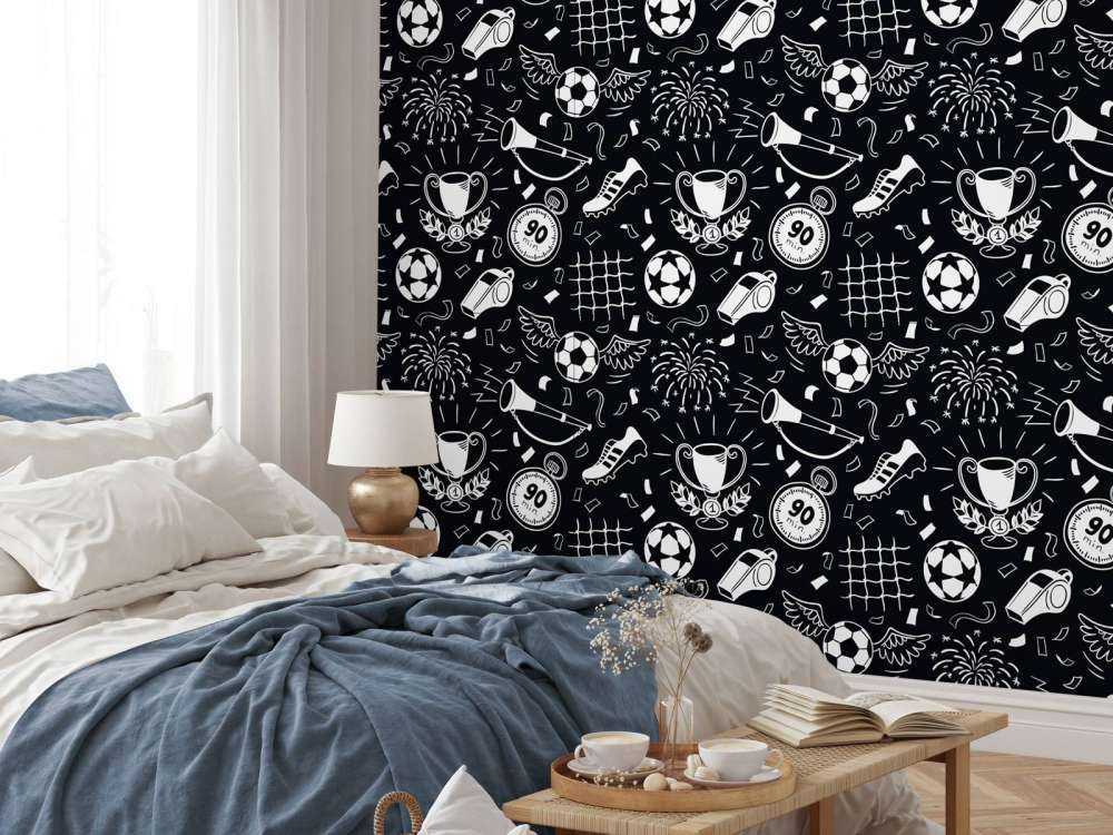 Piłka nożna czarno-biała