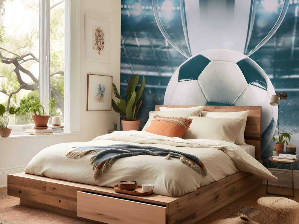 Piłka nożna z pucharem