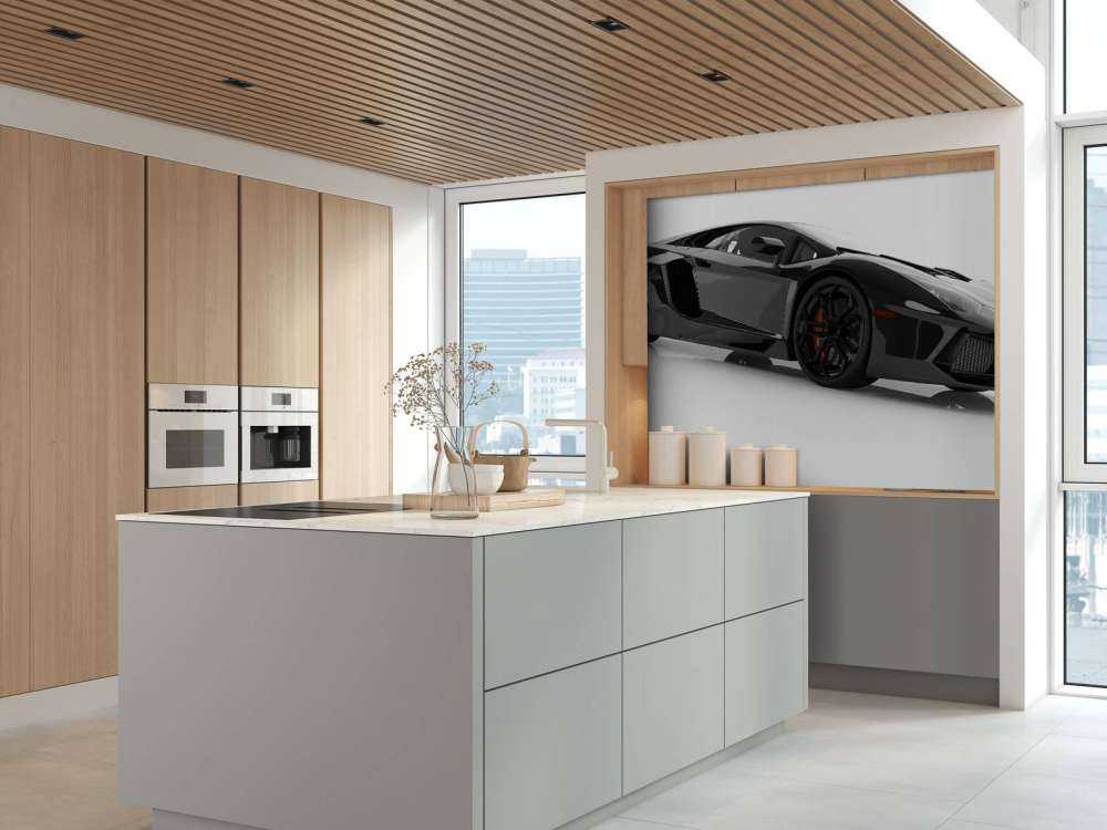 Czarny supersamochód