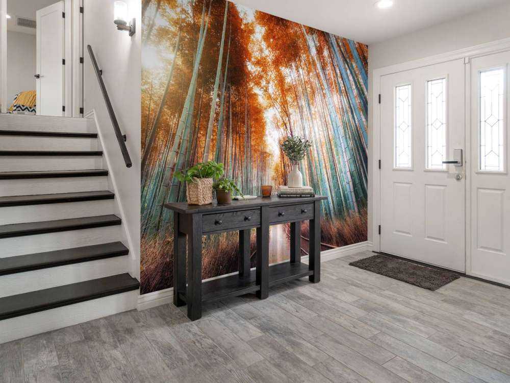 Jesienny las bambusowy