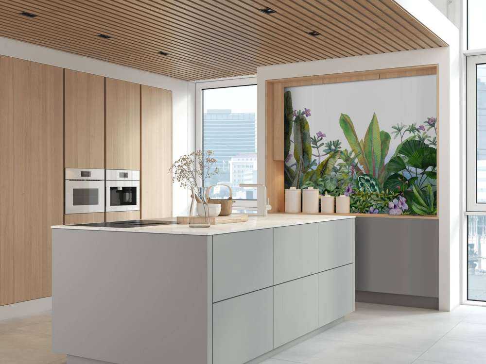 Akwarelowe liście i kwiaty