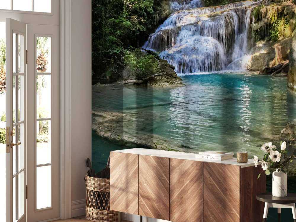 Łowienie ryb przy wodospadzie