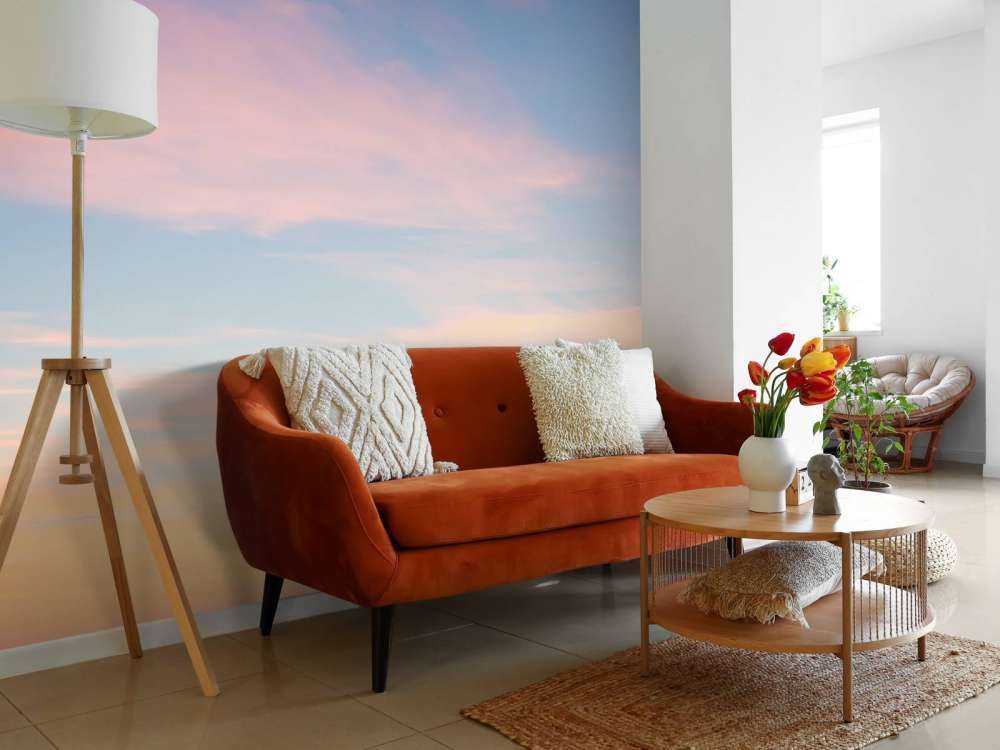 Niebo z miękkimi kolorami