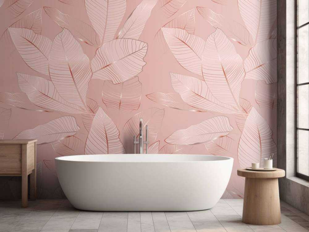 Liście różowego złota