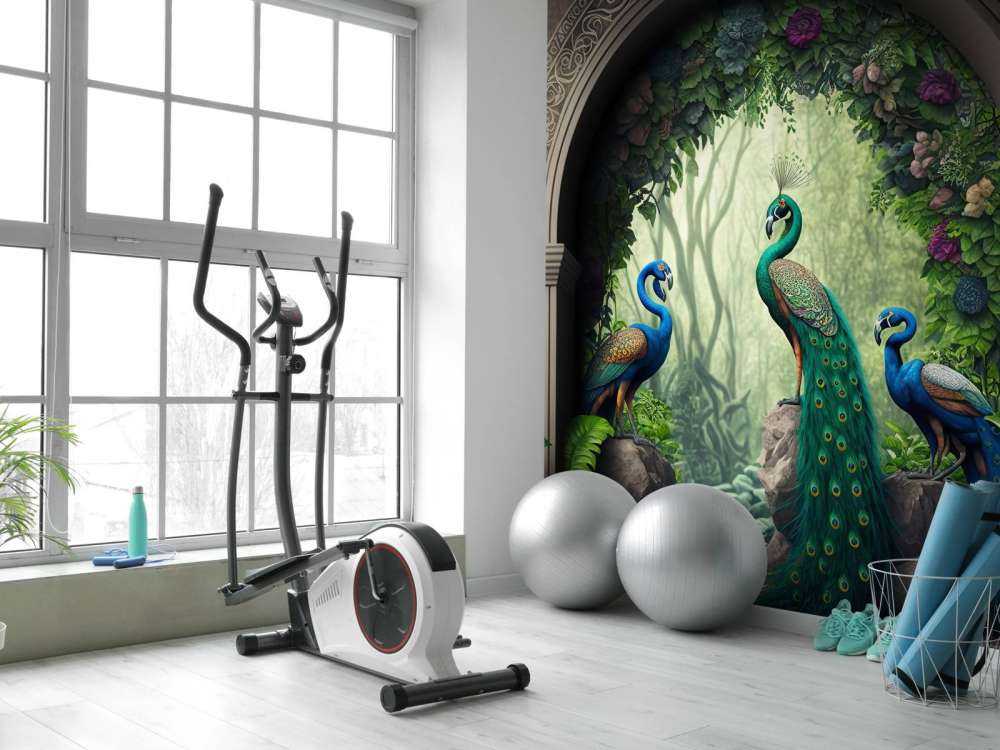 Trio Pawie w Tajemniczym Ogrodzie