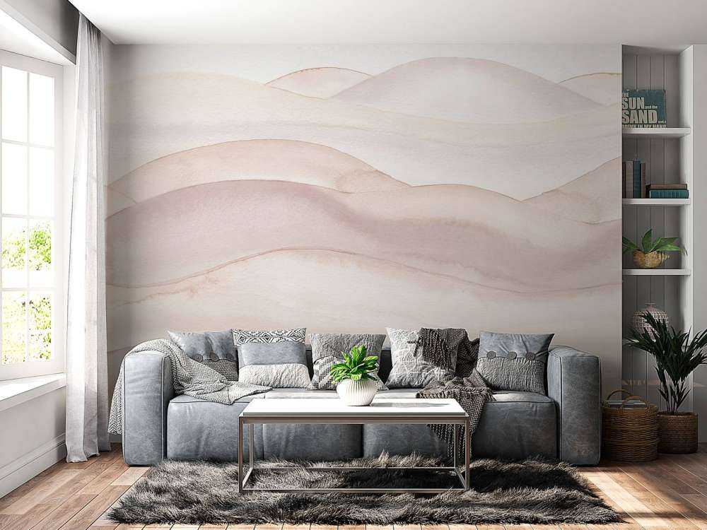 Abstrakcyjny falisty gradient - nude