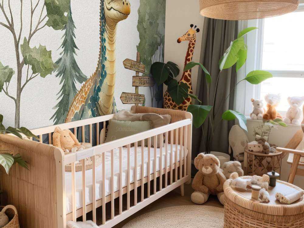 Młody brachiozaur w dżungli