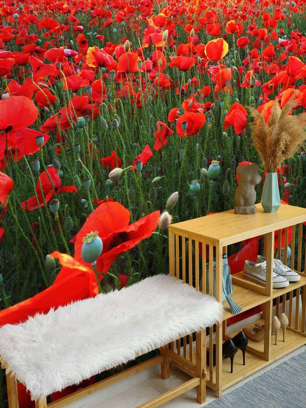 Maki o zachodzie słońca