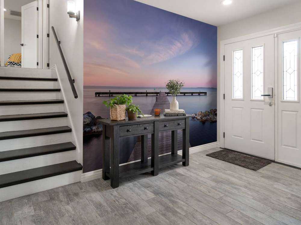 Rusztowanie o wschodzie słońca