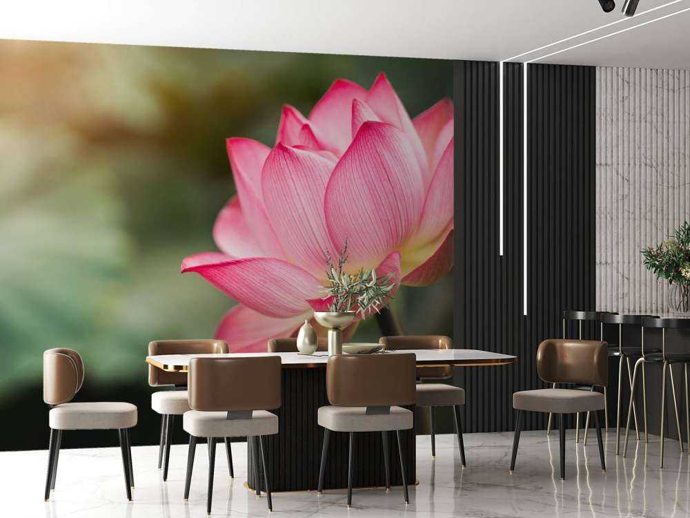 Kwiat lotosu w kolorze zielonym