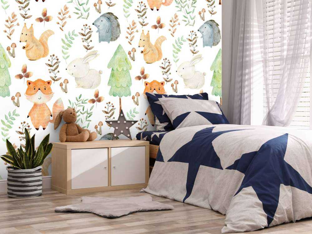 Akwarelowe zwierzęta leśne