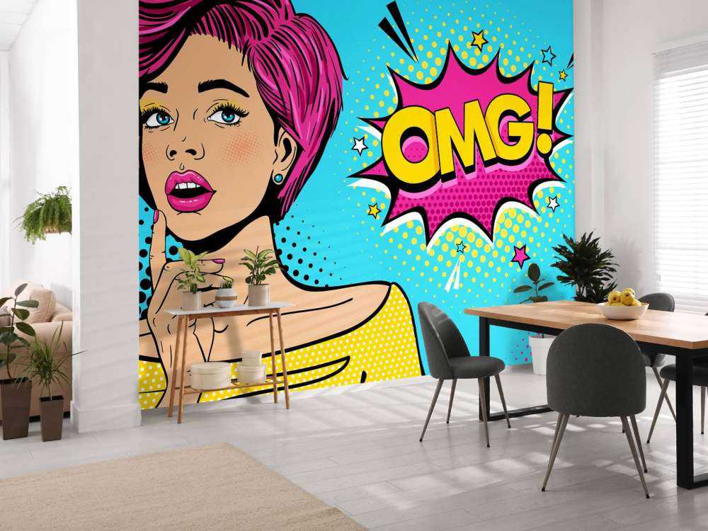 Kobieta w stylu pop-artu