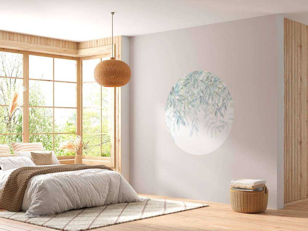 Pastelowe liście akwarelowe