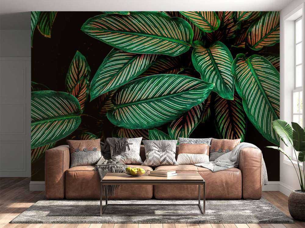 Abstrakcyjne zielone liście