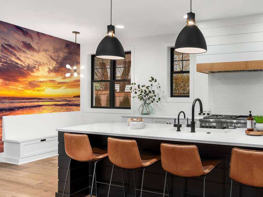 Piękny wschód słońca