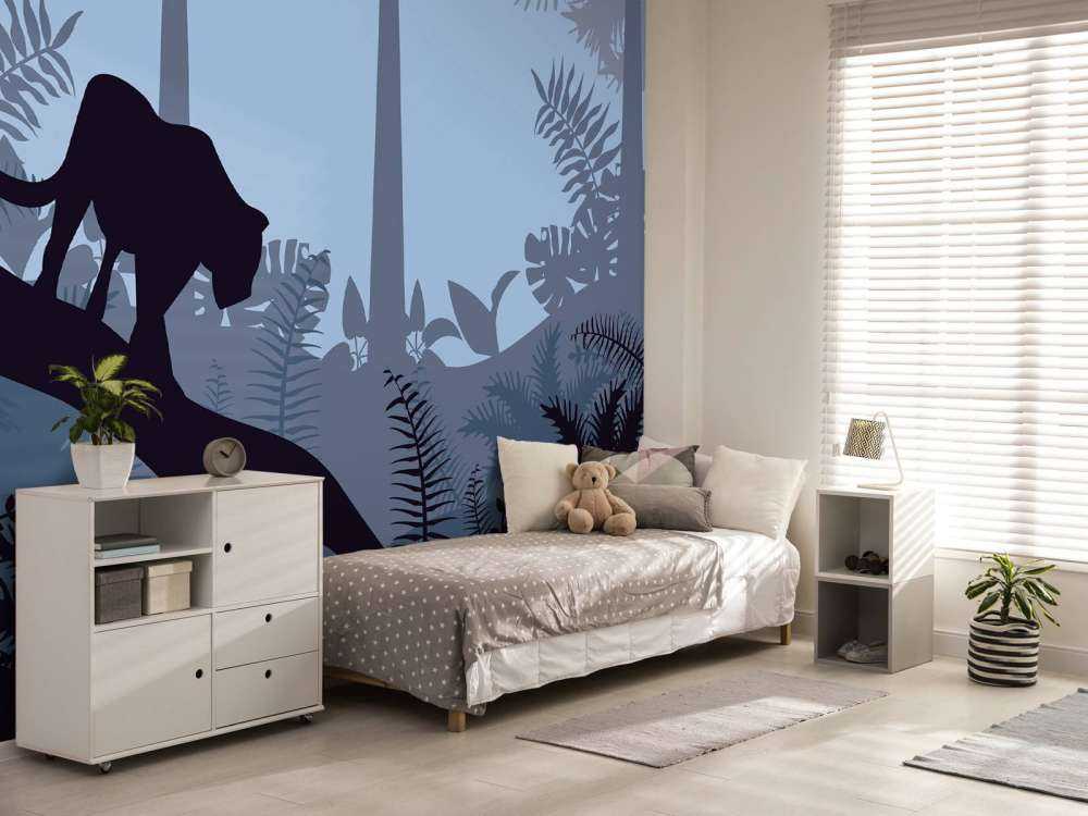 Leopard w błękitnej dżungli