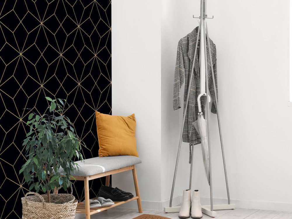 Linie abstrakcyjne, złoto